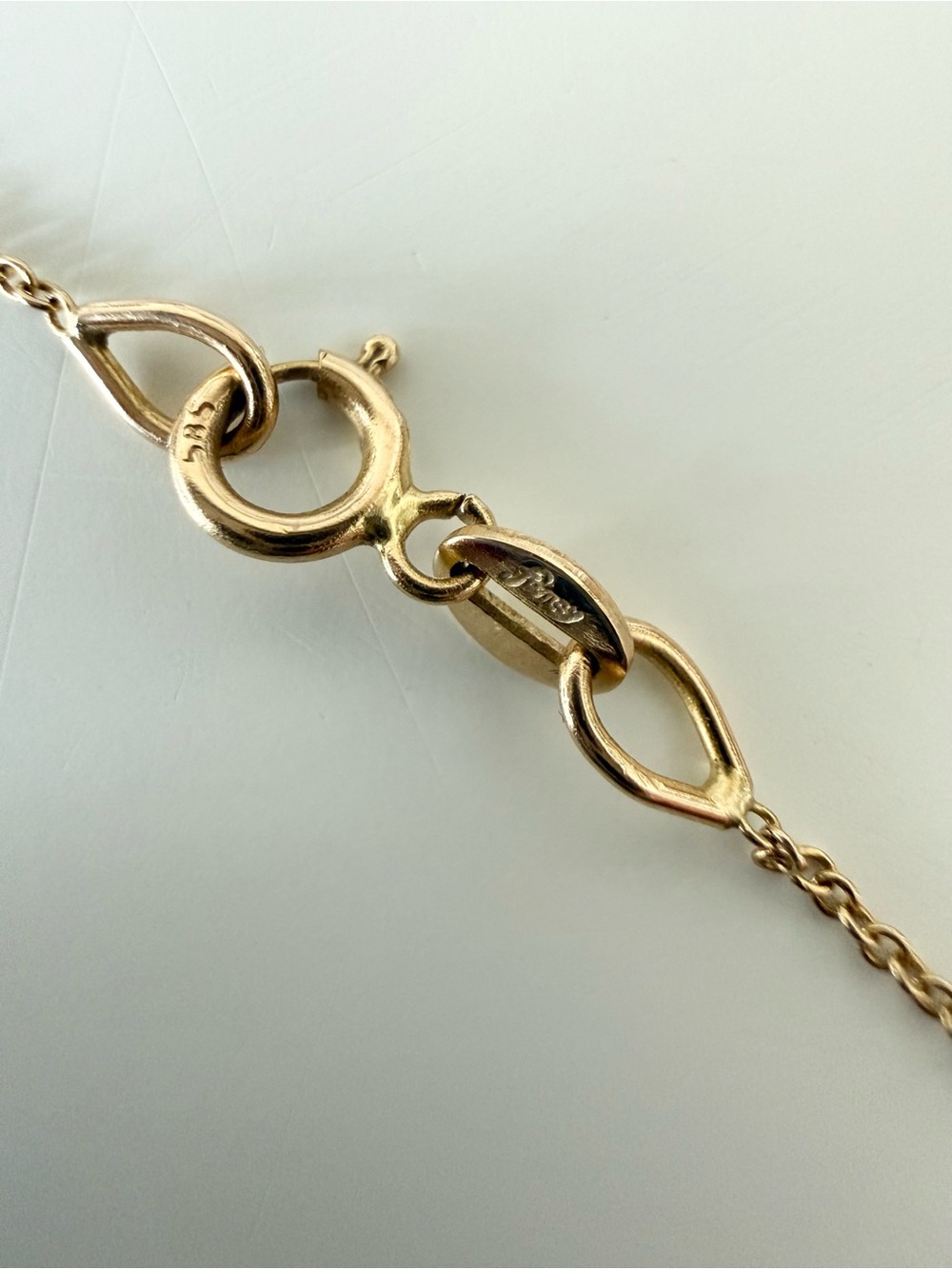 Bluboho 14k Yellow Gold Everyday Little Lightning Bolt Necklace - Picture 5 of 7